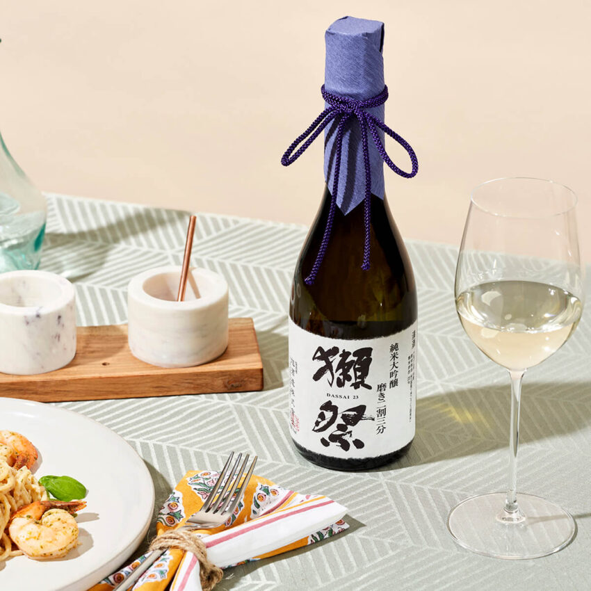 Bottle of Japanese Sake Brewed in Space